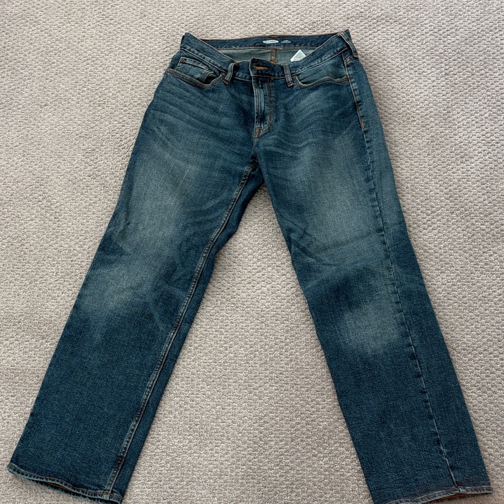 Old Navy Men's Dark Blue Loose Fit Jeans